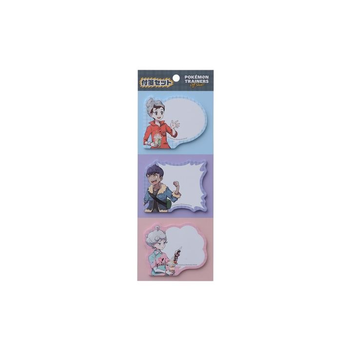 Pokémon Center Original - Mémos/Post-It POKÉMON TRAINERS Off Shot! Victor, Nabil & Travis (Masaru, Hop & Beet)