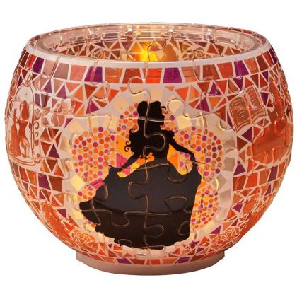 YANOMAN - DISNEY Beauty and the Beast - 80 Piece Lamp Shade Puzzle Glass Mosaic 2201-41