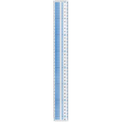 RAYMAY FUJII - Transparent Graph Ruler 36 cm AJH408