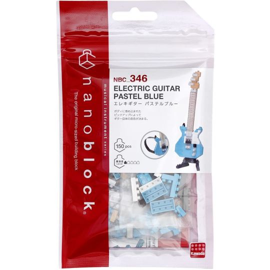 KAWADA - Nanoblock Guitare électrique bleu pastel NBC-346