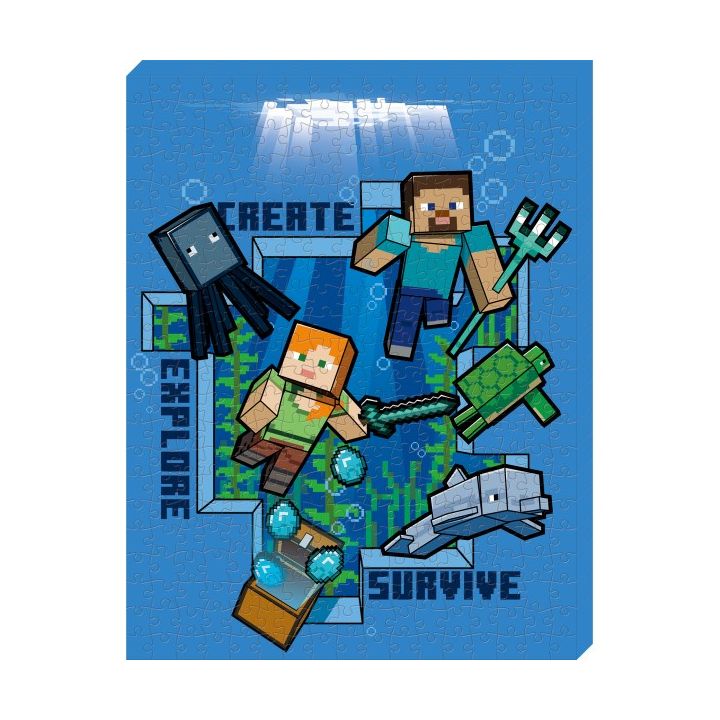 ENSKY - MINECRAFT Underwater - 366 Piece Jigsaw Puzzle Artboard ATB-41