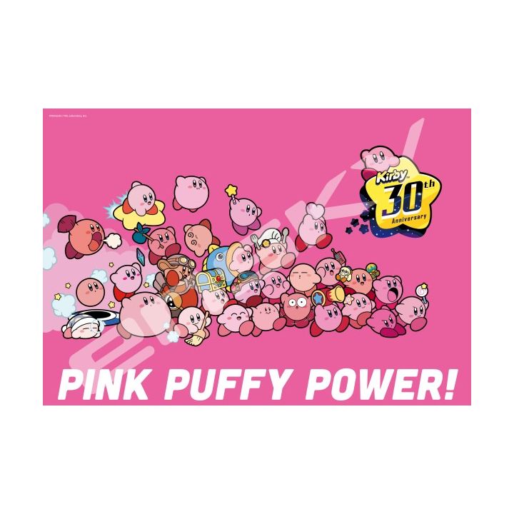 ENSKY - KIRBY: 30th PINK PUFFY POWER! - 1000 Piece Jigsaw Puzzle 1000T-318