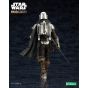 KOTOBUKIYA ARTFX - Star Wars: The Mandalorian - Figura del Mandaloriano e del Grogu con bastone Beskar
