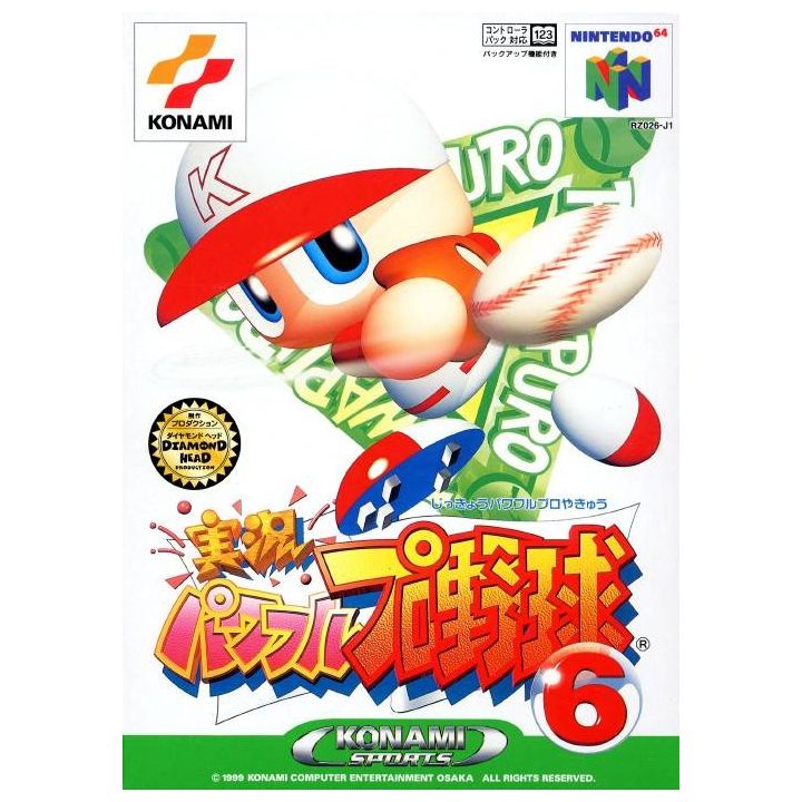 Konami - Jikkyou Powerful Pro Baseball 6 for Nintendo 64
