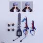 SQUARE ENIX - Kingdom Hearts III Play Arts Kai - Figura de lujo de Riku