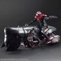 SQUARE ENIX - Final Fantasy VII REMAKE Play Arts Kai - Set ufficiale di sicurezza Shinra Elite e motocicletta