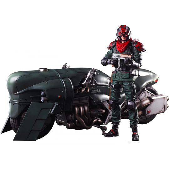 SQUARE ENIX - Final Fantasy VII REMAKE Play Arts Kai - Shinra Elite Security Officer & Motorcycle Set