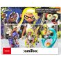 NINTENDO Amiibo - Triple Set Octoling blue/Inkling yellow/Smallfry (Splatoon)