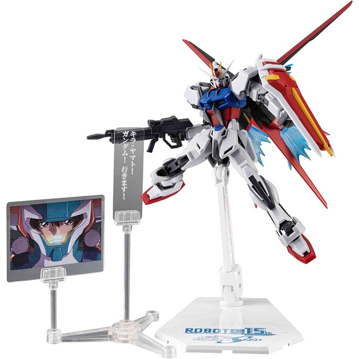 Bandai - Robot Spirits Side MS "Mobile Suit Gundam SEED" GAT-X105+AQM/E-X01 Aile Strike Gundam Ver.