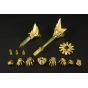 Kotobukiya AMAKUNITECH The King of Braves GaoGaiGar Final Genesic GaoGaiGar Gold Ver Plastic Model Kit