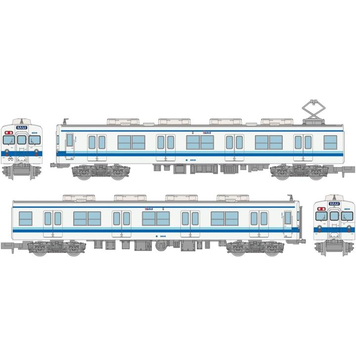TomyTec Railway Collection Tobu Railway 8500 Type Early Repaired Car 8509 Formation 2 Car Set