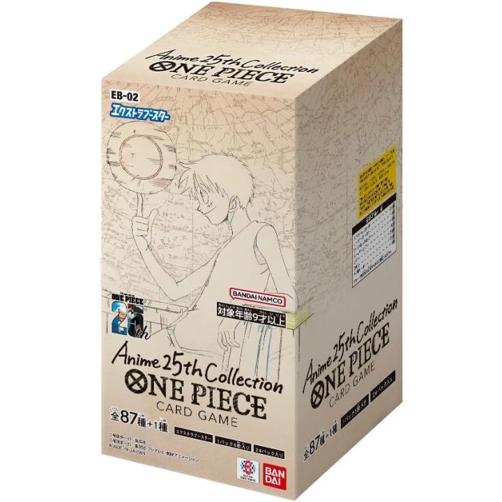 Bandai ONE PIECE Card Game Extra Booster Anime 25th Collection EB-02 Box Pack of 24