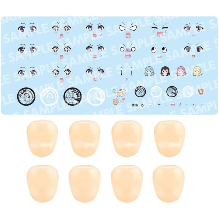 Kotobukiya Sousai Shojo Teien Customize Face & Decal Set Vol 5 Raguhonoerika Design for Yuki Madoka A Plastic Model Kit