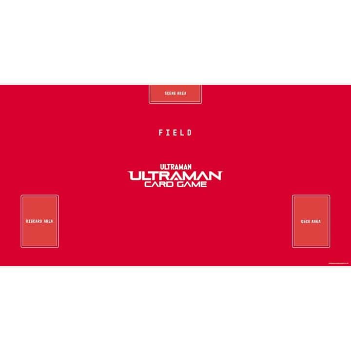 Tapete de juego oficial del juego de cartas Ultraman de Tsuburaya Productions, color rojo