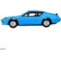 Takara Tomy Tomica Premium Unlimited 08 Rebuild of Evangelion Alpine Renault A310 Misato Katsuragi Mini Car