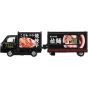 Takara Tomy Tomica Long Type No 142 Subaru Sambar Kitchen Trailer Mini Car Toy