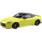 Aoshima RakuPla Snap Kit 17CU-IY Nissan RZ34 Fairlady Z Custom Wheels Ikazuchi Yellow Plastic Model Kit