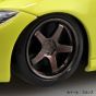 Aoshima RakuPla Snap Kit 17CU-IY Nissan RZ34 Fairlady Z Custom Wheels Ikazuchi Yellow Plastic Model Kit