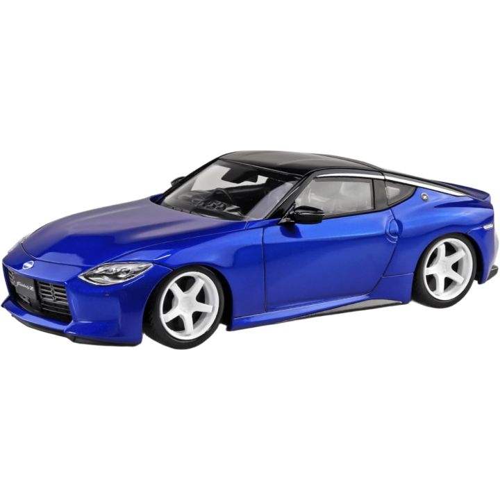 Aoshima RakuPla Snap Kit 17CU-SB Nissan RZ34 Fairlady Z Custom Wheels Seiran Blue Plastic Model Kit