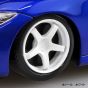 Aoshima RakuPla Snap Kit 17CU-SB Nissan RZ34 Fairlady Z Custom Wheels Seiran Blue Plastic Model Kit