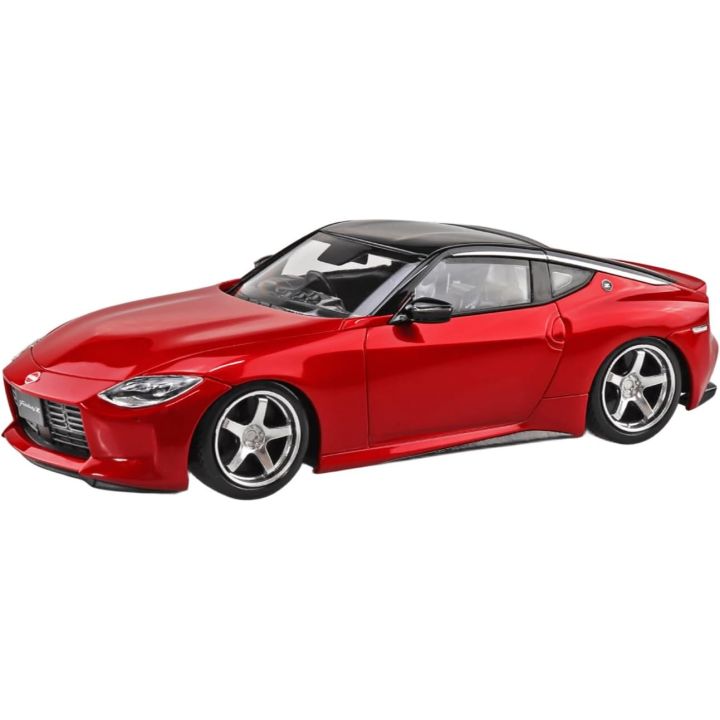 Aoshima RakuPla Snap Kit 17CU-CR Nissan RZ34 Fairlady Z Custom Wheels Carmine Red Plastic Model Kit