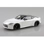 Aoshima RakuPla Snap Kit 17CU-PW Nissan RZ34 Fairlady Z Custom Wheels Prism White Plastic Model Kit