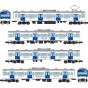 TomyTec Railway Collection JR 103 Series Sengoku Line Renewal Version New Color 4 Car Set