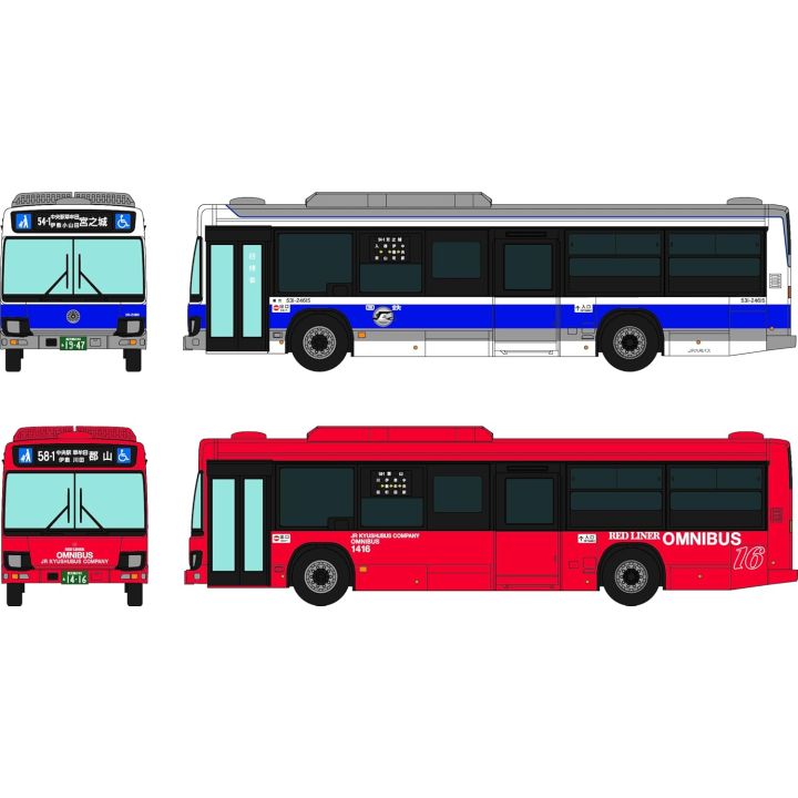TomyTec The Bus Collection JR Kyushu Bus New & Old Color 2 Car Set