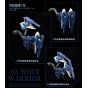 Nuclear Gold Reconstruction Crystal Envoy Wolf Warrior Mega Mode 1/72 Scale Alloy Action Figure