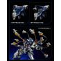 Nuclear Gold Reconstruction Crystal Envoy Wolf Warrior Mega Mode 1/72 Scale Alloy Action Figure