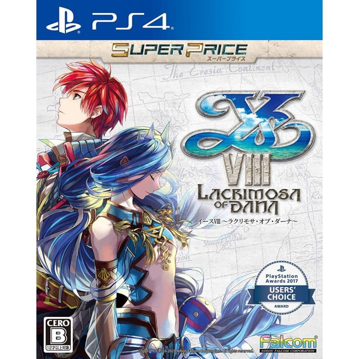 Falcom Ys VIII Lacrimosa of DANA SONY PS4 PLAYSTATION 4