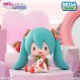 SEGA Fave Hatsune Miku x Love and Berry Dress Up and Dance! Fuwa Petit Deformed Lovely Strawberry Figure