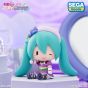 SEGA Fave Hatsune Miku x Love and Berry Dress Up and Dance! Fuwa Petit Deformed Kirarin Purple Figure