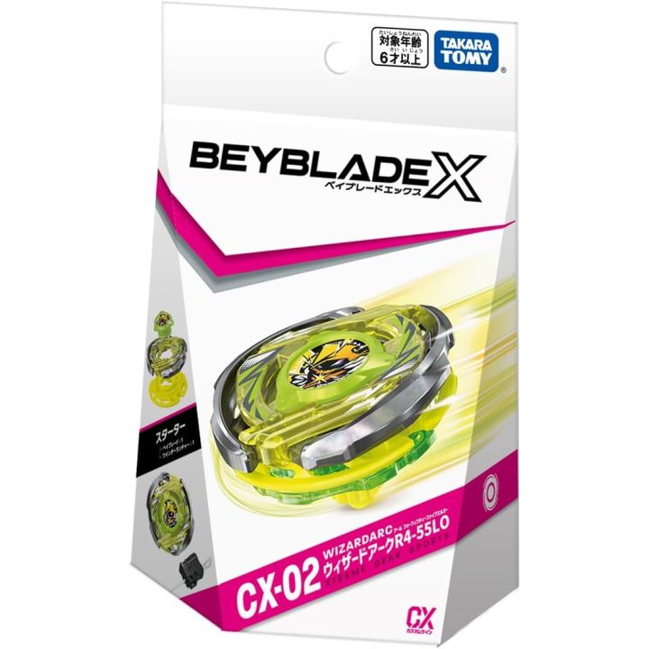 Takara Tomy Beyblade X CX-02 Starter Wizard Arc R4-55LO