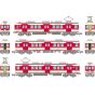 TomyTec Railway Collection Kobe Electric Railway 1000 Series 1503 Formation 3 Car Set