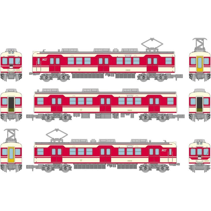 TomyTec Railway Collection Kobe Electric Railway 1000 Series 1503 Formation 3 Car Set