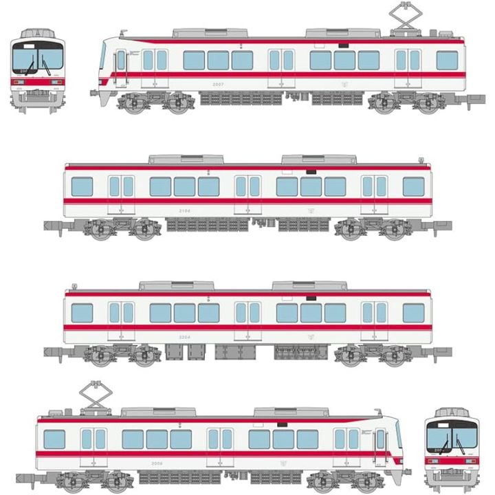 TomyTec Railway Collection Kobe Electric Railway 2000 Series 2007 Formation 4 Car Set