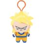Bandai Namco Nui Dragon Ball Daima Chibi Plush Mascot with Plastic Hook Super Saiyan 3 Son Gokou Mini