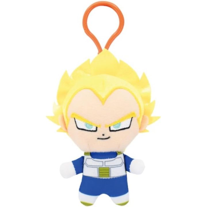 Bandai Namco Nui Dragon Ball Daima Chibi Plush Mascot with Plastic Hook Super Saiyan 3 Vegeta Mini