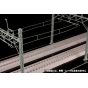 PLUM 1/80 Scale Paper Kit Overhead Wire Pole Gray Model Kit