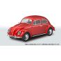 Aoshima RakuPla Snap Kit 20-RR Volkswagen Beetle Ruby Red Plastic Model Kit
