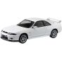 Aoshima RakuPla Snap Kit 21-WH Nissan R33 Skyline GT-R White Plastic Model Kit