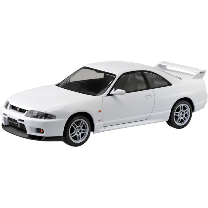Aoshima RakuPla Snap Kit 21-WH Nissan R33 Skyline GT-R White Plastic Model Kit