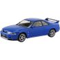 Aoshima RakuPla Snap Kit 21-BE Nissan R33 Skyline GT-R Blue Plastic Model Kit