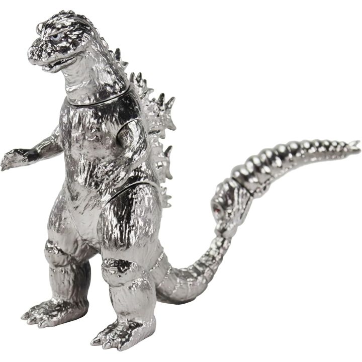 CCP Middle Size Series Vol.13 - Godzilla (1964) - Plated Paint Silver Ver. - Soft Vinyl Figure