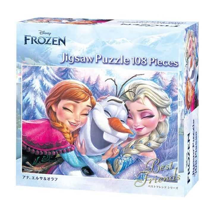 TENYO Disney Puzzle de 108 pièces - Anna, Elsa & Olaf (18.2 × 25.7 cm) TENYO Disney Puzzle de 108 pièces - Anna, Elsa & Olaf (18.2 × 25.7 cm)