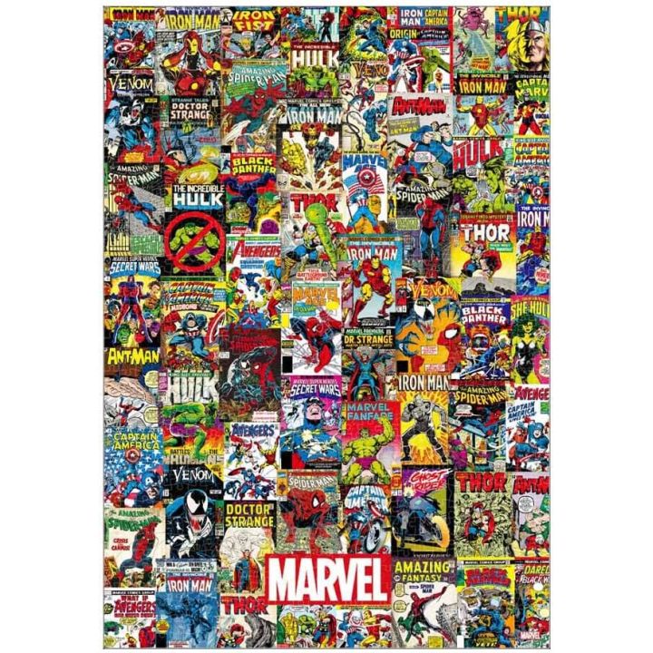 TENYO Marvel Comics 1000-Piece Jigsaw Puzzle – Character Assembly (51x73.5cm)