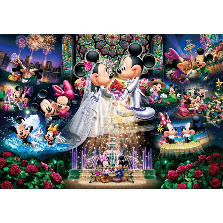 TENYO Disney 108-Piece Jigsaw Puzzle – Eternal Vow Wedding Dream (18.2x25.7cm)