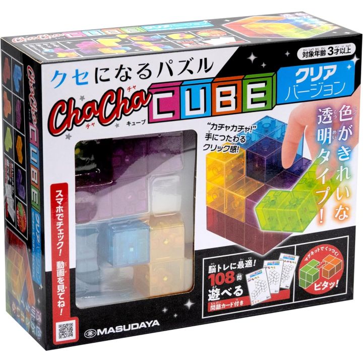Masudaya Corporation ChaChaCube Clear Version – Educational Brain Training Toy (Japanese Edition)