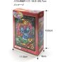 TENYO Disney – Lilo & Stitch Stained Glass 266-Piece Jigsaw Puzzle (Gyutto Series, Pure White Edition)
